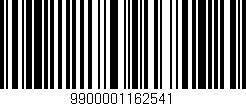 Código de barras (EAN, GTIN, SKU, ISBN): '9900001162541'