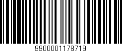 Código de barras (EAN, GTIN, SKU, ISBN): '9900001178719'