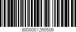 Código de barras (EAN, GTIN, SKU, ISBN): '9900001260506'