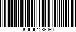 Código de barras (EAN, GTIN, SKU, ISBN): '9900001266959'
