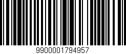 Código de barras (EAN, GTIN, SKU, ISBN): '9900001794957'