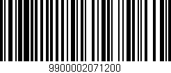 Código de barras (EAN, GTIN, SKU, ISBN): '9900002071200'