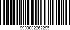 Código de barras (EAN, GTIN, SKU, ISBN): '9900002262295'