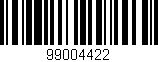 Código de barras (EAN, GTIN, SKU, ISBN): '99004422'