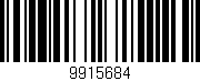 Código de barras (EAN, GTIN, SKU, ISBN): '9915684'