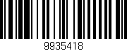 Código de barras (EAN, GTIN, SKU, ISBN): '9935418'