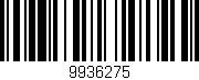 Código de barras (EAN, GTIN, SKU, ISBN): '9936275'