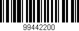 Código de barras (EAN, GTIN, SKU, ISBN): '99442200'