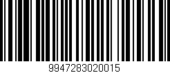 Código de barras (EAN, GTIN, SKU, ISBN): '9947283020015'
