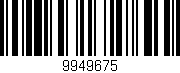 Código de barras (EAN, GTIN, SKU, ISBN): '9949675'