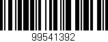 Código de barras (EAN, GTIN, SKU, ISBN): '99541392'