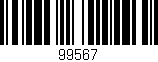Código de barras (EAN, GTIN, SKU, ISBN): '99567'