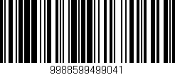 Código de barras (EAN, GTIN, SKU, ISBN): '9988599499041'