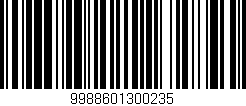 Código de barras (EAN, GTIN, SKU, ISBN): '9988601300235'