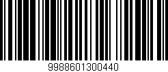Código de barras (EAN, GTIN, SKU, ISBN): '9988601300440'