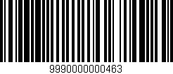 Código de barras (EAN, GTIN, SKU, ISBN): '9990000000463'