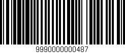 Código de barras (EAN, GTIN, SKU, ISBN): '9990000000487'