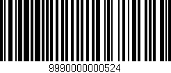 Código de barras (EAN, GTIN, SKU, ISBN): '9990000000524'