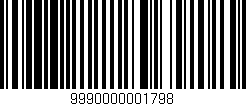 Código de barras (EAN, GTIN, SKU, ISBN): '9990000001798'