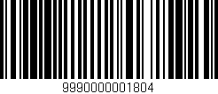 Código de barras (EAN, GTIN, SKU, ISBN): '9990000001804'