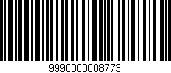 Código de barras (EAN, GTIN, SKU, ISBN): '9990000008773'
