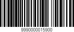 Código de barras (EAN, GTIN, SKU, ISBN): '9990000015900'