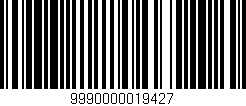 Código de barras (EAN, GTIN, SKU, ISBN): '9990000019427'