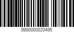 Código de barras (EAN, GTIN, SKU, ISBN): '9990000020485'
