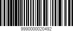Código de barras (EAN, GTIN, SKU, ISBN): '9990000020492'
