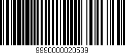 Código de barras (EAN, GTIN, SKU, ISBN): '9990000020539'