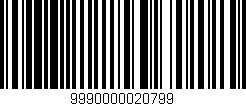 Código de barras (EAN, GTIN, SKU, ISBN): '9990000020799'