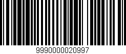 Código de barras (EAN, GTIN, SKU, ISBN): '9990000020997'
