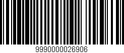 Código de barras (EAN, GTIN, SKU, ISBN): '9990000026906'