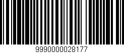 Código de barras (EAN, GTIN, SKU, ISBN): '9990000028177'