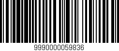 Código de barras (EAN, GTIN, SKU, ISBN): '9990000059836'