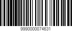 Código de barras (EAN, GTIN, SKU, ISBN): '9990000074631'