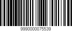 Código de barras (EAN, GTIN, SKU, ISBN): '9990000075539'