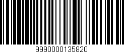 Código de barras (EAN, GTIN, SKU, ISBN): '9990000135820'