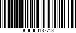 Código de barras (EAN, GTIN, SKU, ISBN): '9990000137718'