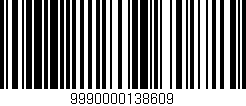 Código de barras (EAN, GTIN, SKU, ISBN): '9990000138609'