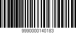 Código de barras (EAN, GTIN, SKU, ISBN): '9990000140183'