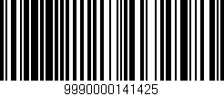 Código de barras (EAN, GTIN, SKU, ISBN): '9990000141425'