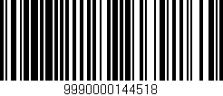 Código de barras (EAN, GTIN, SKU, ISBN): '9990000144518'