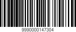 Código de barras (EAN, GTIN, SKU, ISBN): '9990000147304'