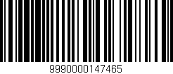 Código de barras (EAN, GTIN, SKU, ISBN): '9990000147465'