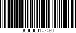 Código de barras (EAN, GTIN, SKU, ISBN): '9990000147489'