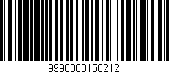 Código de barras (EAN, GTIN, SKU, ISBN): '9990000150212'