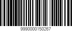 Código de barras (EAN, GTIN, SKU, ISBN): '9990000150267'