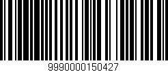Código de barras (EAN, GTIN, SKU, ISBN): '9990000150427'
