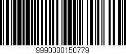 Código de barras (EAN, GTIN, SKU, ISBN): '9990000150779'